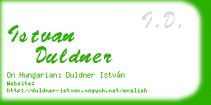 istvan duldner business card